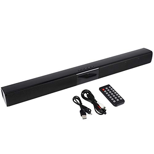 Nrpfell 20W Columna Inal�mbrica Altavoz TV Barra de Sonido Est�reo Teatro en Casa Barra de Sonido Port�til TF USB para TV Pc