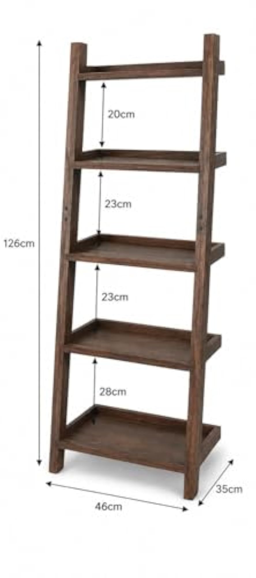 Dhan Decor 5 Tier Wooden Storage Rack, Multipurpose Shelf
