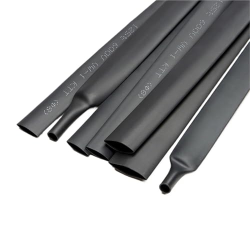Tubo termorretráctil negro de 9 mm y poliolefina para protector de cables