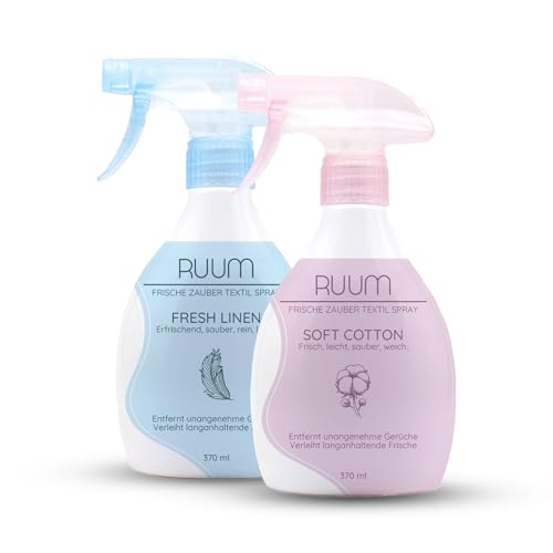 RUUM Textilerfrischer Geruchsentferner Spray - 2er Mix Duft-Set je 370 ml