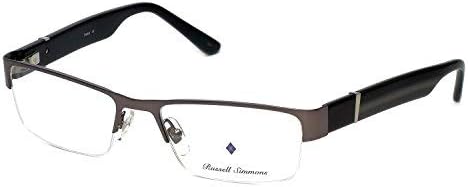 by Russell Simmons Eyeglasses Parker Charcoal Black 57mm Demo Lens