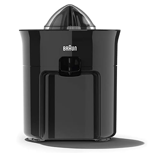 Braun CitrusQuick 3 CJ3050BK Citruspers met automatische start-stop, Anti-druppel systeem, Directe sapuitloop, 60W, Zwart