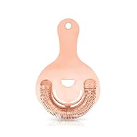 Viski Summit Copper Hawthorne Strainer, Copper, 5201TBV
