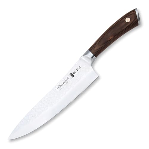 3 Claveles Cuchillo Cocinero Sakura 20 cm 3 Claveles Cuchillo Cocinero Sakura 20 cm