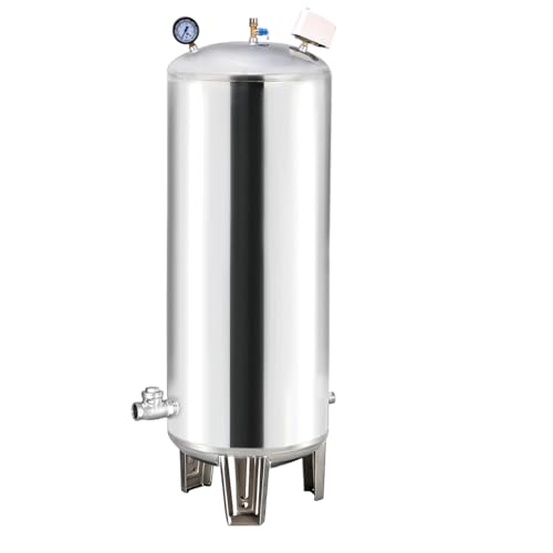 160L/42.3gal Pressure Tank for Well Pump, Fully Automatic Well Pressure Tank Stainless Steel Water Pressures Tanks W/Mounting Kit for Wells Pump/Water System, Agricultural Waters, Residential