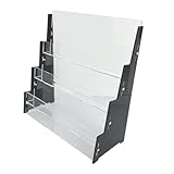 Dreistöckiger Acryl-Kartenhalter zum Präsentieren und Organisieren von Sammelkarten, bietet eine praktische Lösung für Kartensammler und Enthusiasten (schwarz)