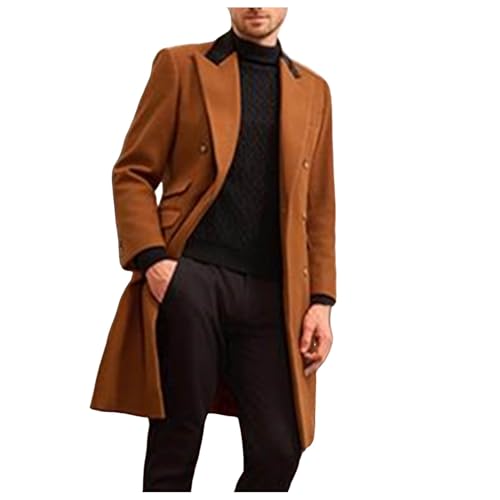 Manteau homme long en laine confort thermique hivernal absolu