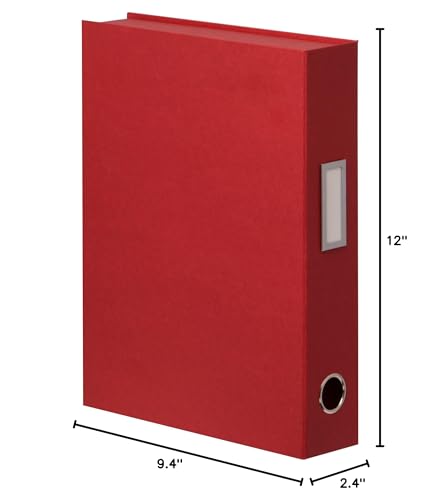 Image of Nakabayashi LST-FA4WR Lifestyle Tool Storage Box File A4 Wine Red