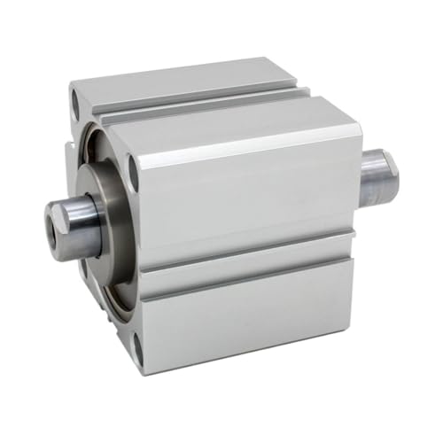 Vérin compact double tige SDAD 20 mm anti torsion à guidage linéaire stable - 6