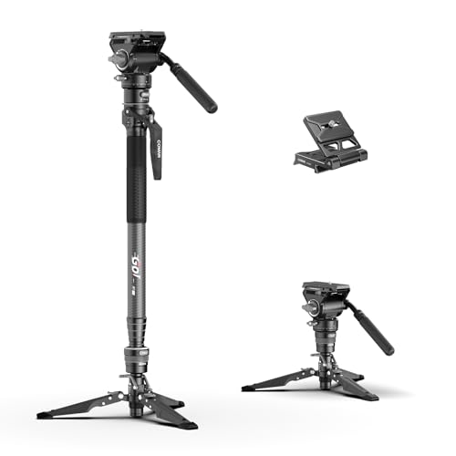 COMAN Carbon Fiber Monopod with Quick Release Plate