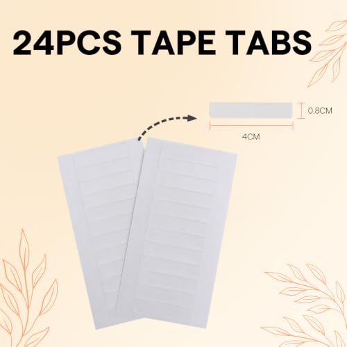 Image of Full Shine Single Sided Replacement Tape, Transparent, 0.8cm*4cm 24PCS | Replacement Tape for Hair Extensions Single Sided Tape with Transparent, Fashion-Inspired Looks, Salon Professional Use