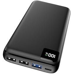 Cargador Portatil Para Celular Amazon Batería Externa 27000mAh Power Bank - Bilivein 22.5W Cargador Portátil USB C con 4 Salidas Power Bank Carga Rápida PD con Pantalla LED para Celular Tablet