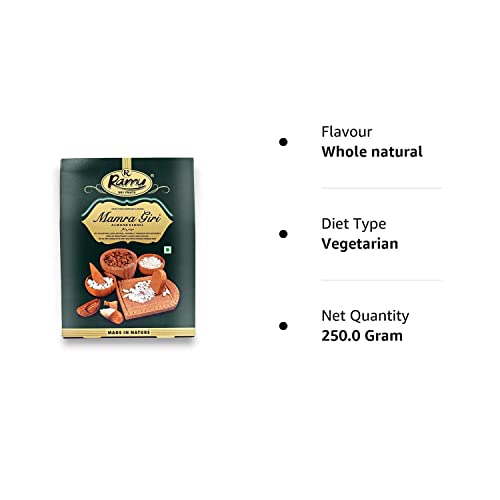 RAMU mamra Almond Giri (Mamra Badam) Grade - Big Size Pouch, 250 g, Dry Fruits