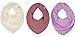 Pippi Halstuch 3er Pack Baby Dreieckstücher Halstücher (Princess)