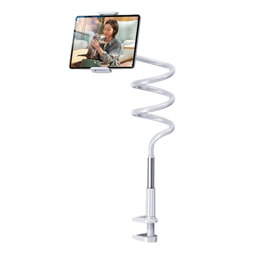Soporte de brazo flexible para teléfono celular zwxqe con abrazadera de escritorio larga 3