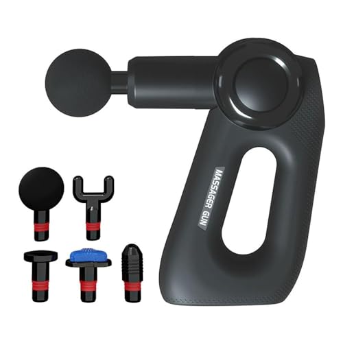 Massaggiatore elettrico portatile portatile per muscoli del corpo,Massaggiatore a percussione del tessuto profondo,Potente pistola di massaggio a percussione rotante