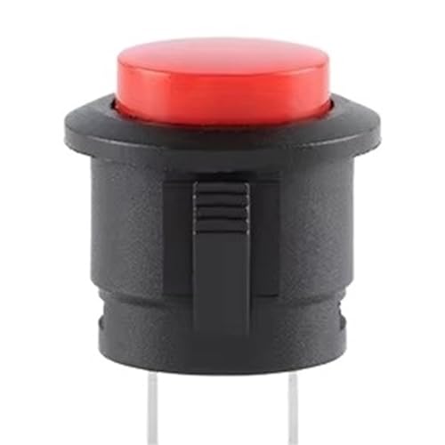 Image of 5Pcs R13-507 Momentary Push Button Switch 16mm Round Cap Switches AC 6A/125V 3A/250V Self reset