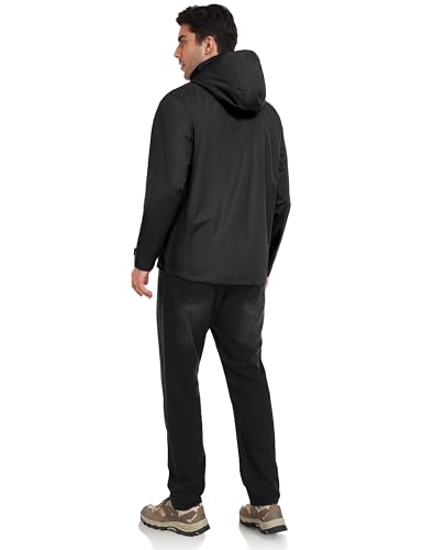 Little Donkey Andy Men's Waterproof Rain Jacket Outdoor Lightweight Rain Shell Coat for Hiking,Golf,Travel2