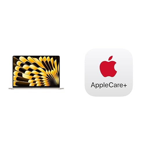 Apple 2026 MacBook Air 15-inch Laptop with M5 chip (10-core CPU and 10-core GPU, 16GB Unified Memory, 1TB SSD Storage) - Starlight - English Keyboard (with AppleCare+)