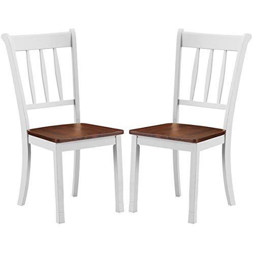 image for Giantex Solid Wood Whitesburg Dining Chairs, Set of 4, Spindle Back, W