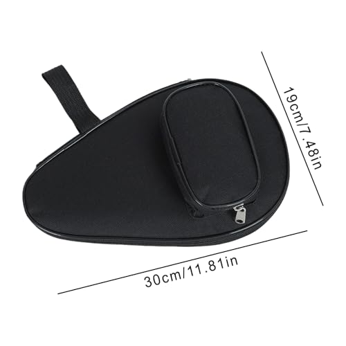 Table Tennis Paddle Cover, Table Tennis Paddle Case, Waterproof Pong Racket Bat Racket Storage Bag, Storage Organiser with Ball Bag, Protective Holder, Fits 2 Paddles - Image 5