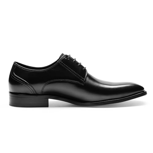 Men's Dress Shoes - Plain Toe Derby in Genuine Leather | Classic Dress Shoes for Business & Formal Wear4