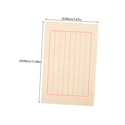 CRAFTHROU 50 Folhas De Papel De Arroz Japonês Estacionário Papel De Caligrafia Chinesa Papel De Arte