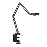 EMEET Overhead Camera Desk Mount, Flexible Articulating Webcam Stand with 1/4" Screw, Heavy Duty Desk Clamp Camera Arm for Live Streaming, Video Recording, Fits Smartphone, Webcam, Max Load 4 lbs