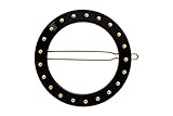  France Luxe - Barrette Clouté Cercle Découpe Tigre Boule noir
