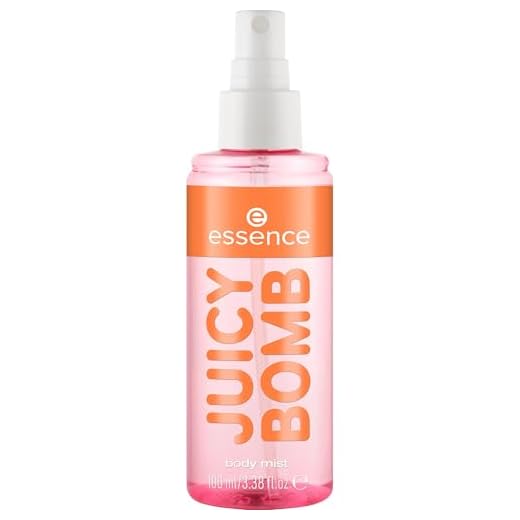 essence JUICY BOMB PARTY body mist, Eau de Toilette, Nr. 02, Transparent, Expressergebnis, natürlich, vegan, ohne Mikroplastikpartikel, ohne Konservierungsstoffe, glutenfrei, 1er Pack (100ml)