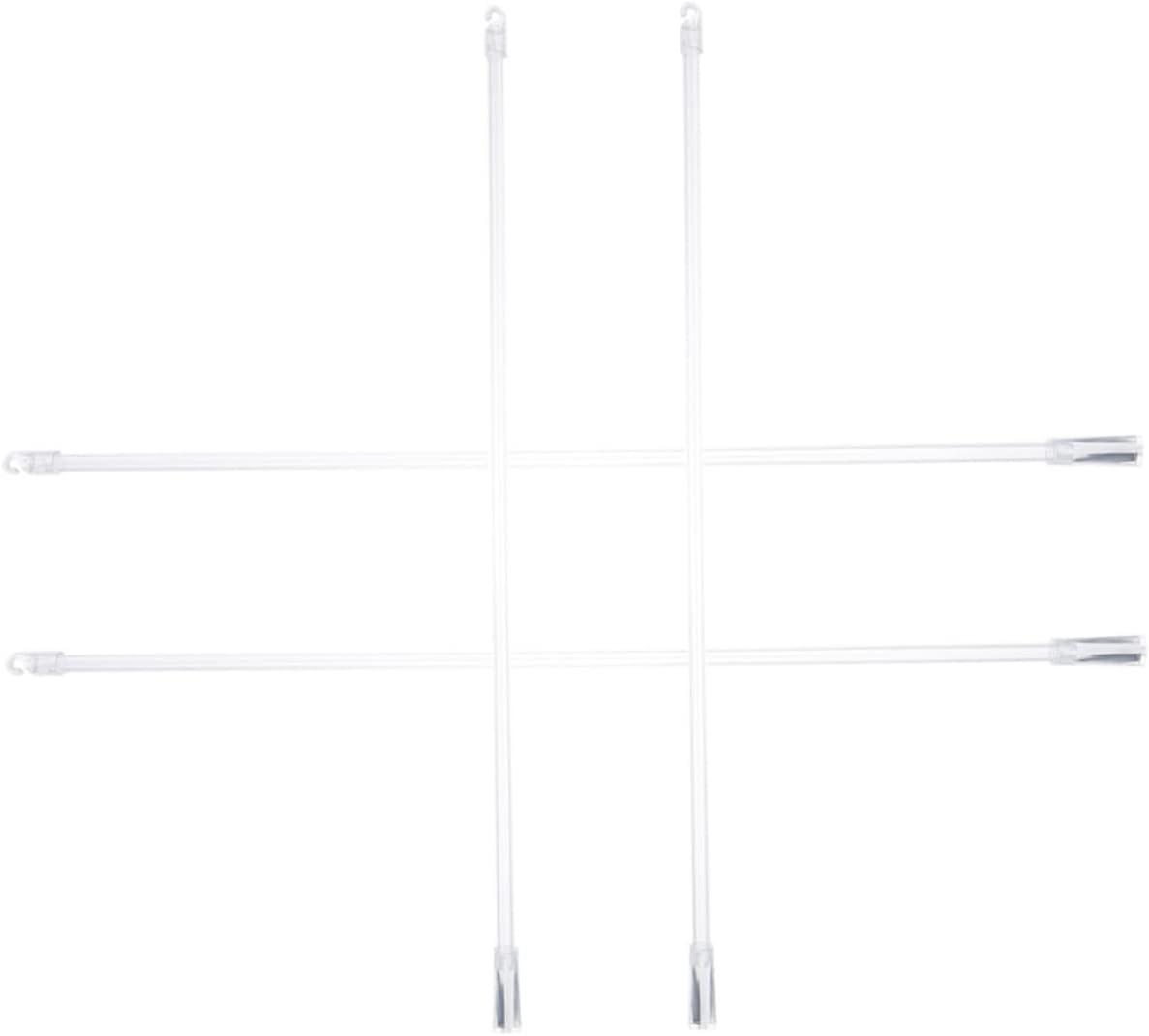 Cabilock 4pcs Fiberglass Blind Tilt Wands with Hook Lightweight and Sturdy Vertical Blind Rods for Easy Installation Lengths for Window Treatments