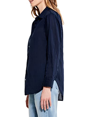 Nic+Zoe Women's Plus Size Cotton Boyfriend Shirt, Dark Indigo, 3X #TOP1