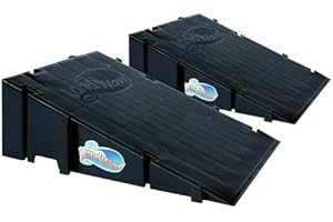 Durable Two-Pack Bike Ramps for Scooters, Biking Enthusiasts, and Children (HDPE, Multi-Height)