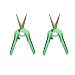 Happy Hydro - Trimming Scissors - Straight Tip - Titanium Coated Blades with Spring-Loaded Comfort Grip Handles - 2 Pack