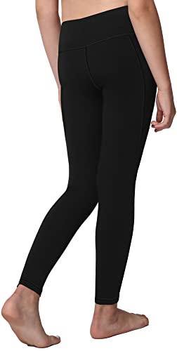 AENLLEY Yoga Active Leggings for Girls with 2 Pockets - Kids Workout Yoga Pants for Athletic (Pack of 22