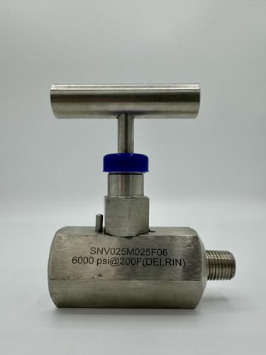 SS316 High Pressure Needle Valve | 1/4 NPT | NACE Compliant | Stainless Steel MXF | (6000 PSI)