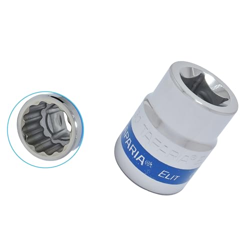Image of TAPARIA Socket made of Chrome Vanadium Steel 6 Point Deep /Long Socket (Silver), C30 of 3 /4 inch (19mm) Square drive size, Suitable for Automobile, Industrial, Fabrication, Professional & Home Use