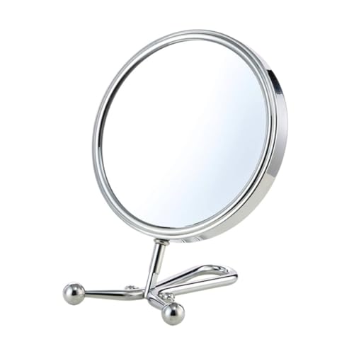 Espejo de Maquillaje Rotatorio Doble FOMIYES Plata