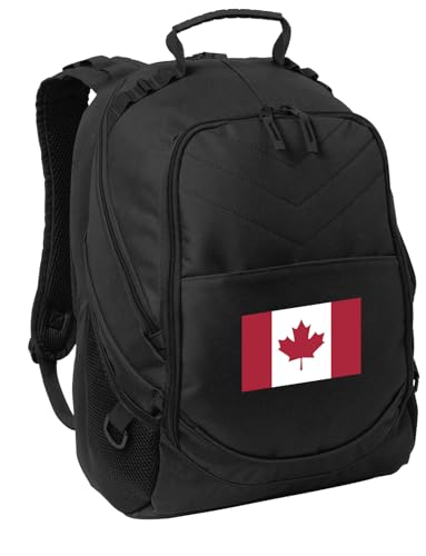 Broad Bay Canada Flag Backpack Laptop Computer Bag