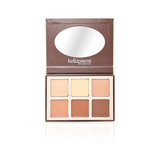 bellapierre Contour & Highlighter Cream Makeup Palette | 6 Illuminating Shades to Suit Different Skin Tones | Non-Toxic and Paraben Free | Vegan and Cruelty Free | Natural Look