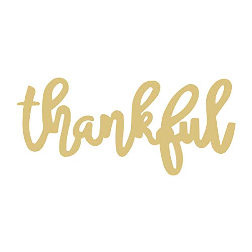 Word Thankful Unfinished MDF Craft Cutout – 1/4 Inch MDF