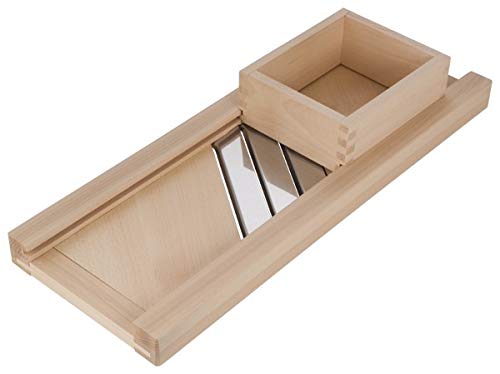 Gravidus Profi Krauthobel aus Buche mit 3 Edelstahlmessern 80x30cm Ideal für Sauerkraut und Gemüse...