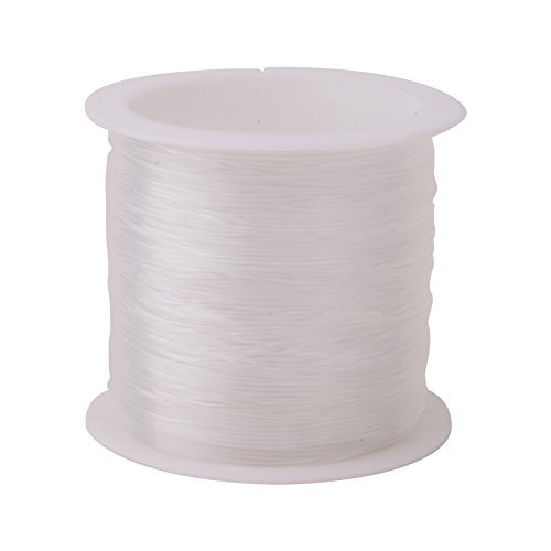 Pandahall 1 Roll 20m 0.6mm Crystal Nylon Thread Fishing Line Wire for Craft