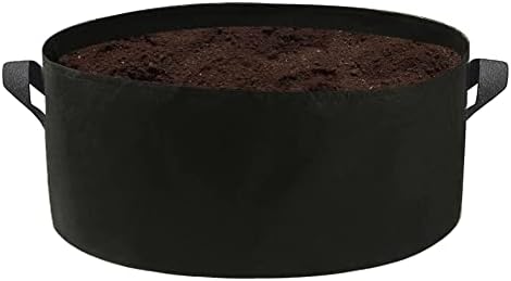 100 Gallon Plant Grow Bags，Extra Large Round Raised Garden Bed，Heavy Duty Thickened Non-Woven Fabric Plant Pots for Plants,Vegetables,Flowers(Black)