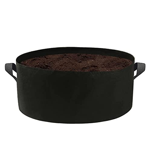 100 Gallon Plant Grow Bags，Extra Large Round Raised Garden Bed，Heavy Duty Thickened Non-Woven Fabric Plant Pots For Plants,Vegetables,Flowers(Black) #TOP10