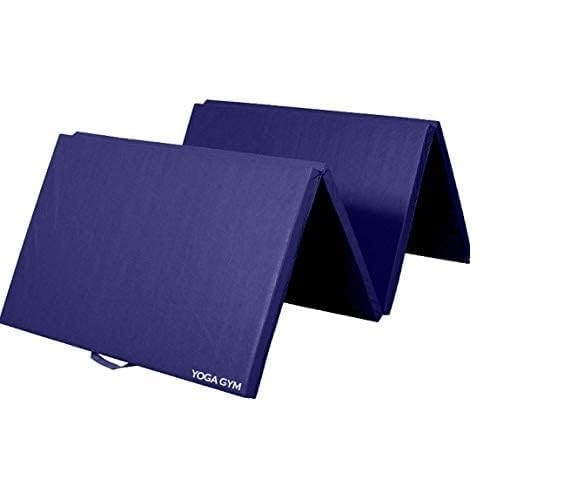 Image of Exercise Yoga Mat Gymnastics Training Tumbling High Destiny Foam Foldable 72 x 24x 12 mm Foldable Traveling mat Yoga Mat for Men & Women 12 MM Thick Mat (BLACK)