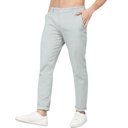 Image of Jack and Jini Men Casual Stretchable Cotton Pants | Chinos | Trousers (Regular Fit)