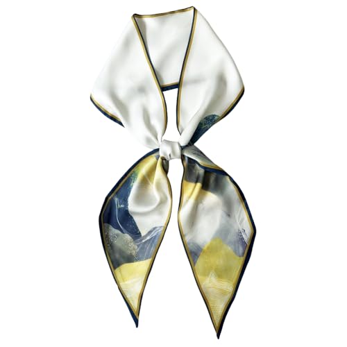 Silk Head Scarf for Hair Fashion Headwrap for Women Lightweight Neck Tie
