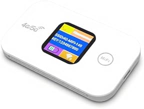 Goshyda 4G Mobile WiFi Hotspot Portable High Speed 300Mbps WiFi Router Connect Up to 10 Devices with 2100mAh Battery for Home Travel Camping