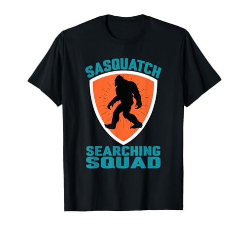 Sasquatch Buscando Escuadrón Bigfoot Para Los Amantes De Dibujos Animados Camiseta